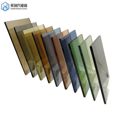 Floatglas 5mm 6mm 8mm reflektierendes blau-grün gefärbtes gehärtetes laminiertes Glas für Fenster