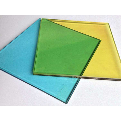 Grünes Glas Türdekoration 4mm Tempered Art Irisescent Glas mit Dichroic Beschichtung