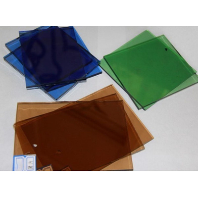 4mm 5mm 6mm 8mm Farbglas Bronze Blau Rauchgehärtetes Bauglas mit fester Struktur