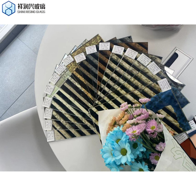 Technik Laminationsglas für dekorative Spiegel in antikem Badezimmer Silber