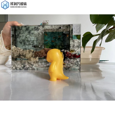 Technik Laminationsglas für dekorative Spiegel in antikem Badezimmer Silber
