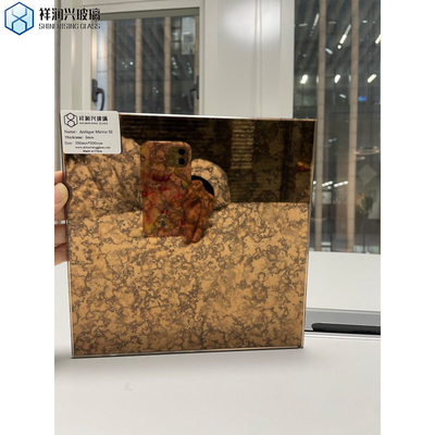 Einzigartiges Design Gold Farben Antike Spiegel Glasblech Wanddekoration für kommerzielle
