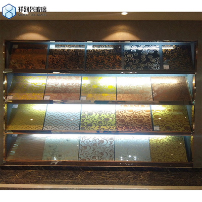 Qingdao 3mm-6mm Blau Flora Glas Klares Moru Musterbildglas mit CE ISO9001 Verhärtetes Sicherheitsmuster Datenschutzglas Flachpolierte Kante Arbeit
