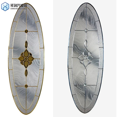 3-4mm Design Temperable Titanium Eisblüten Säure geätztes Glas Standard GB15763.2-2005