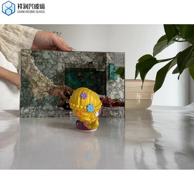 Flachpolierte Kante Grizzly Antike Spiegelglas für Innenarchitektur Wand