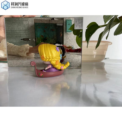 Silberfarbe Antike Spiegel Glas Großer Vintage Wandspiegel für Hotelmöbel