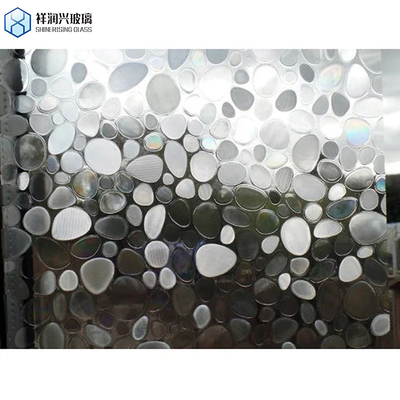 Quadratisch gefärbter Ultra-Clear-Festglasziegel für gefrorene Trennwände Kristallziegel