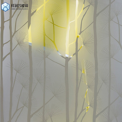 Home Dekorative Architektur 3-6mm Multi Muster Formen gefärbte gehärtetes Glas Panel