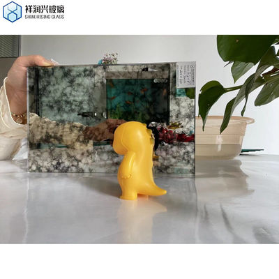 Großer Blech Elegantes Glas Antike Spiegel Dekoratives Bad Spiegel Glas Wanddekor