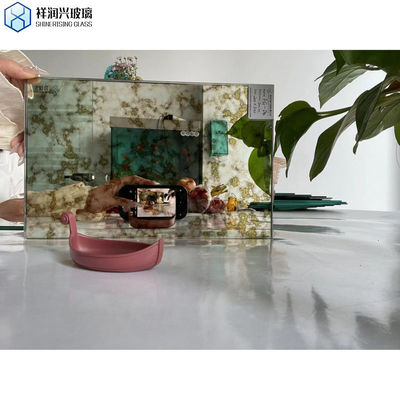 Flachpoliertes Dekorationsglas Antike Spiegel Glasplatte für Wand Einzelglas