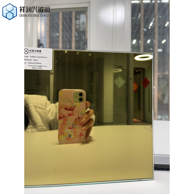 Goldfarbiger Silberspiegel und Farb-Aluminium-Wandspiegel-Glasblech Klares Schwimmglas