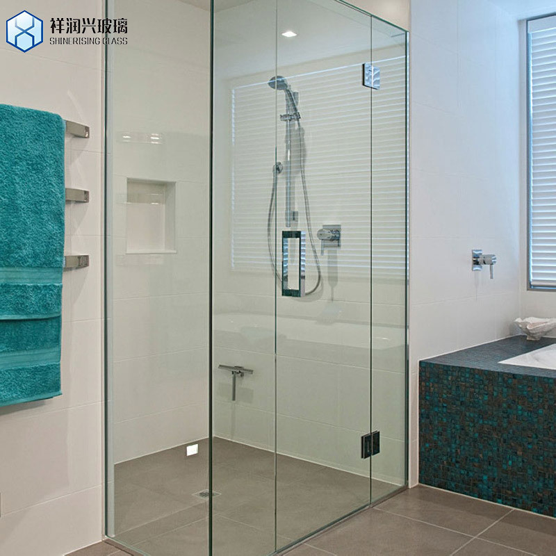 Badezimmer 6mm getemperte kleine Duschfläche Silber Pivot Dusch Tür für die Anpassung
