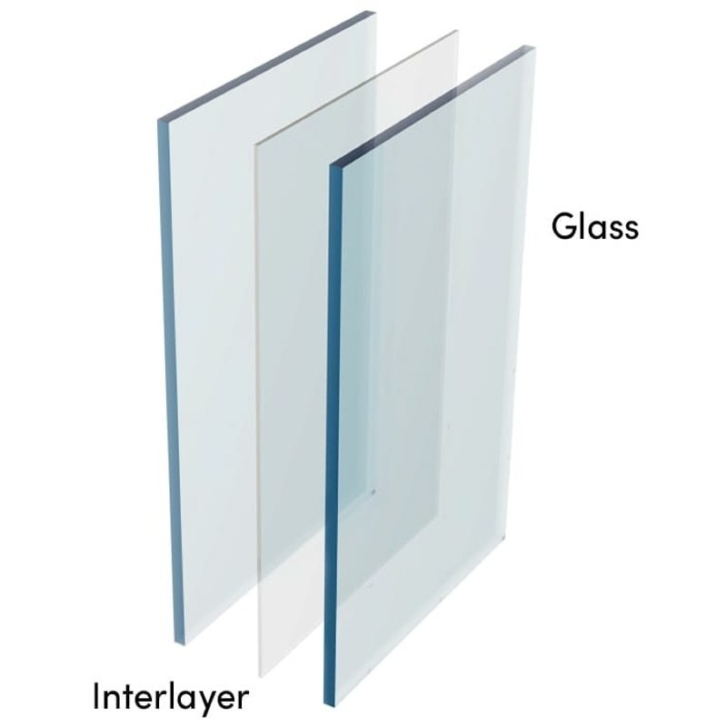 PVB Sgp gehärtetes laminiertes Glas 6,38 mm 8,38 mm 10,38 mm 12,38 mm Dicke und Größe