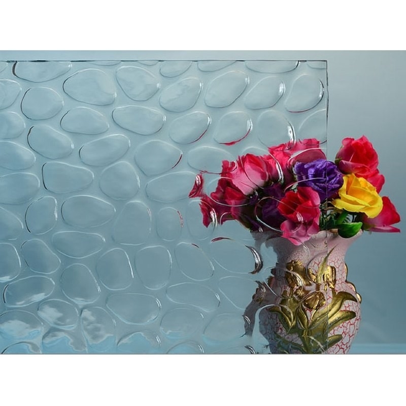 3mm 4mm 5mm 6mm Klargrauer Bronze Karatachinashiji Mistlite Flora Fluted Muster Glas