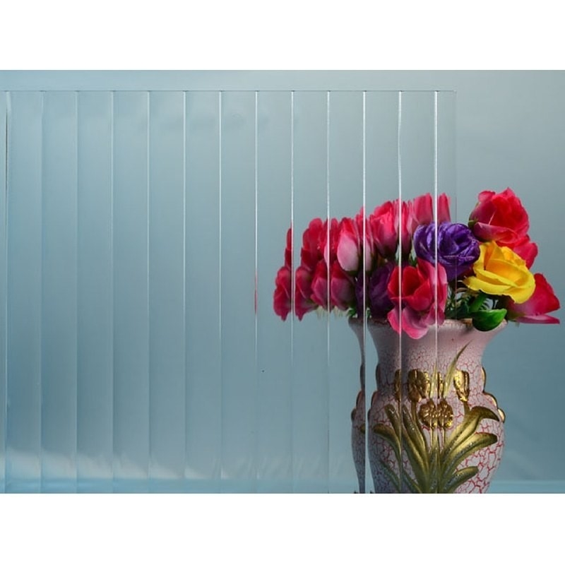 Glas Dekorativ Säure geätzt Klares Muster Frostglas 2134X3300mm Falten Ausklappen