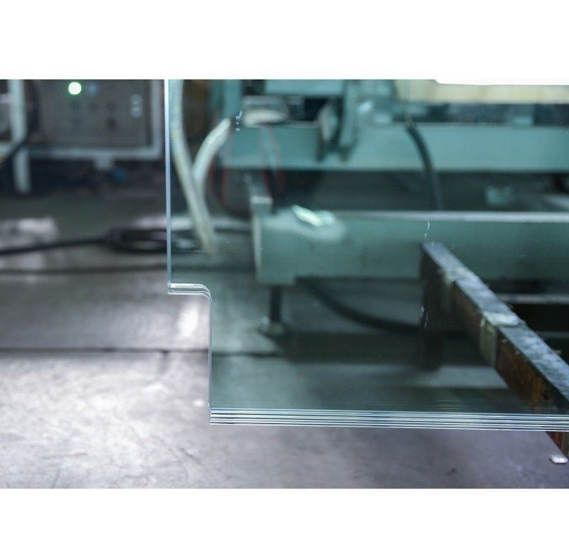 Badezimmerglas für flache polierte reflektierende Glasdachbalustrator durch dekoratives Glas
