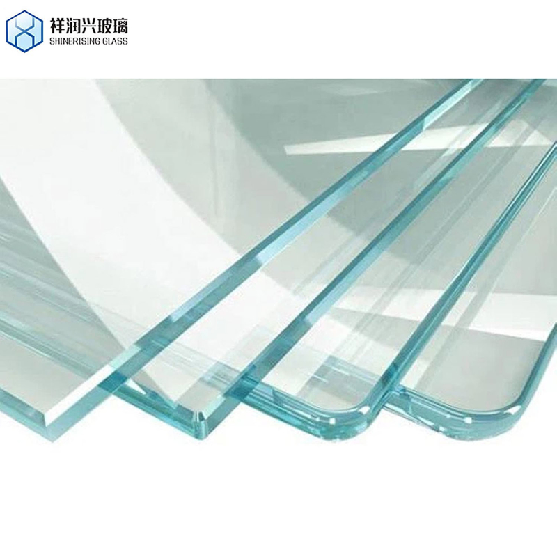 Flachpolierte Kantenarbeit 8MM Gehärtetes Glas für Baustoffe Reflektorglasfenster