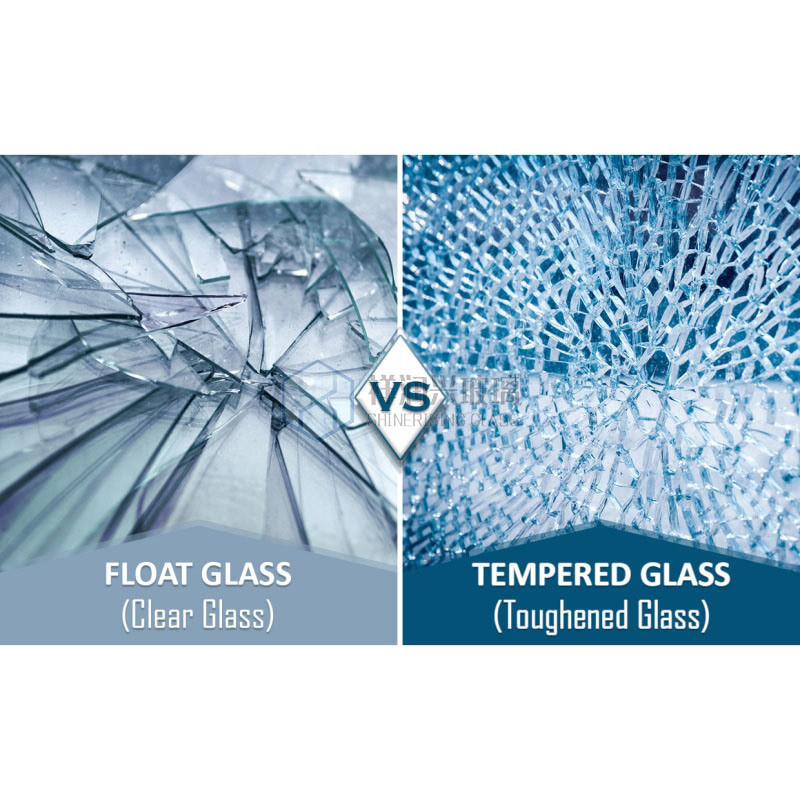 Flaches, kundenspezifisches, klares, gehärtetes, gehärtetes Bauglas 3 mm, 4 mm, 5 mm, 8 mm, 10 mm, 12 mm