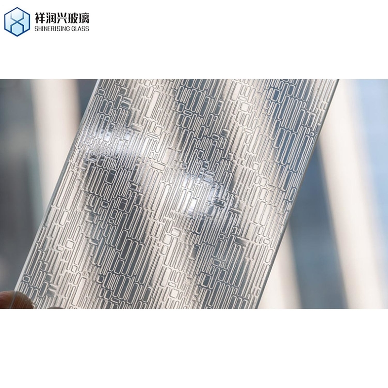 Flat Decorative Opaque Privacy Flutelite-B-Glas für Fenster und Gebäude