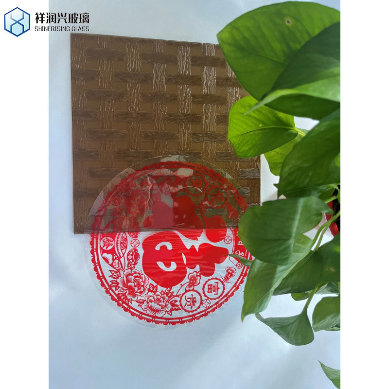 5mm 6mm 8mm Euro Bronze Moru Fluted Textured Reed Muster Glas gehärtet Schrank Tür