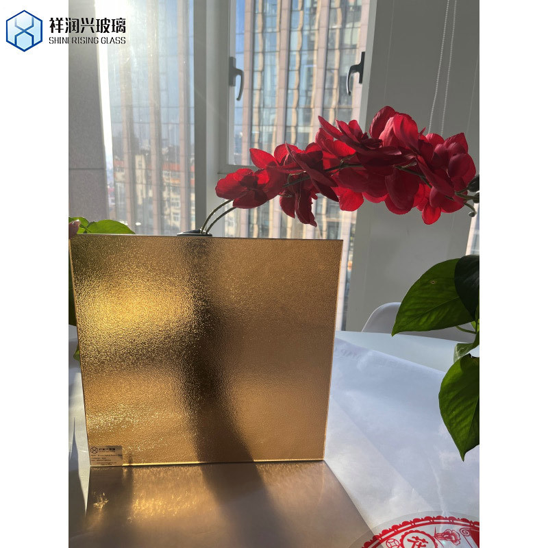 Massivfarbenes Bronze-Floatglas und Bronze-Glas-Muster