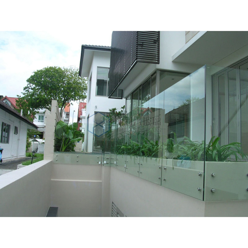 Aufgeklappt Standard GB15763.2-2005 Klarglas Verhärtetes Glas für Balustrade 10mm 12mm