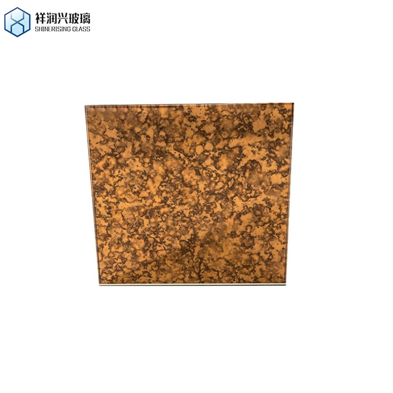 Temperglas-Badspiegel mit luxuriösem 5mm 4,8mm 4mm goldenem Antiquitäten-Panel