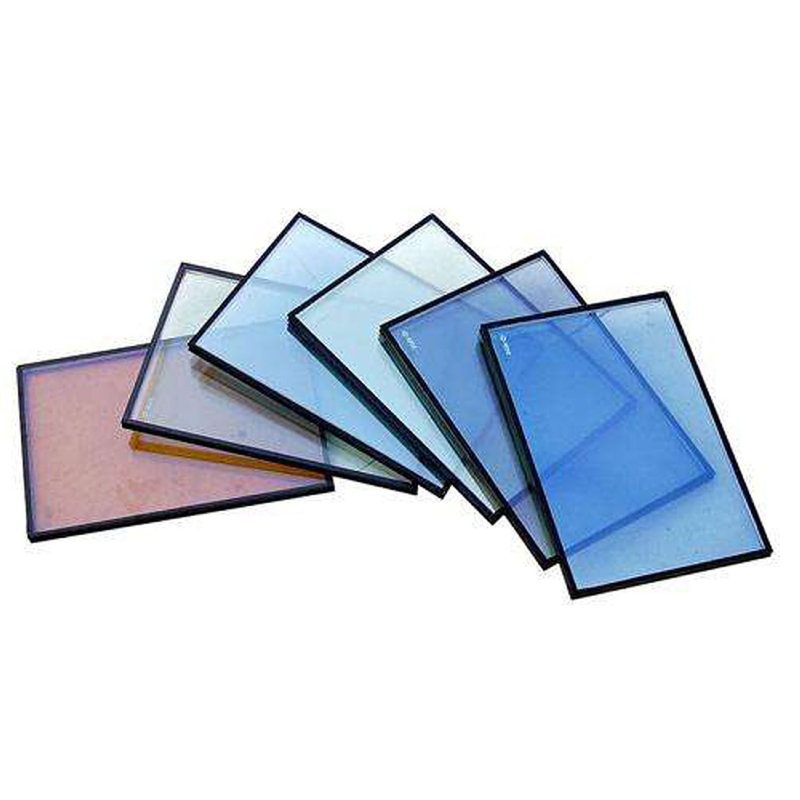 Verhärtetes Glas Gebäudefassade Farbdekoration Isoliertes Glas in Musterglas