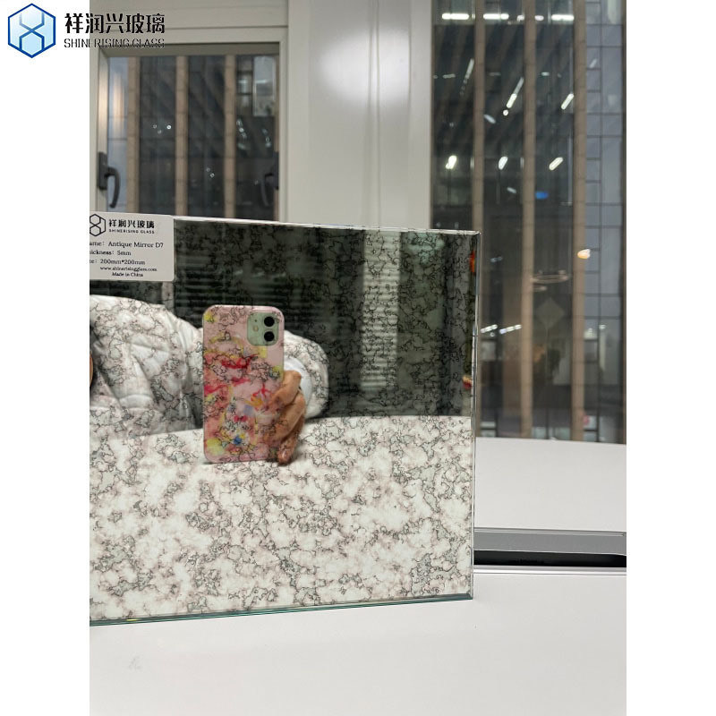 Farbenfrohe Dekoration Silber Veredelung Moderne Backsplashs mit antikem Spiegelschutzglas