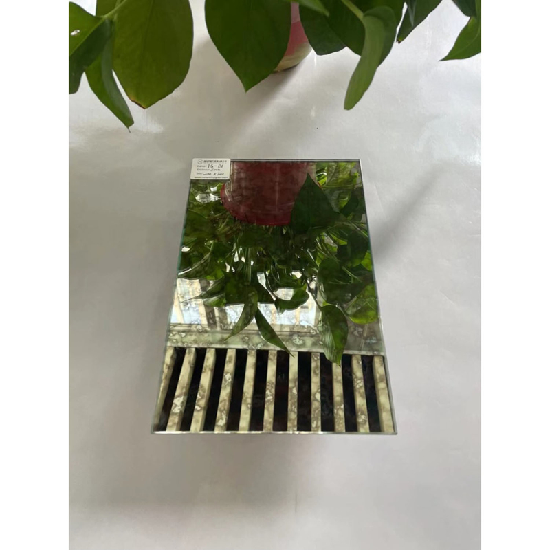 Schneiden verarbeitete dekorative Glas Spiegel Wandplatte mit modernem Stil und Tempering